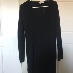 Black sweater dress